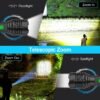 Banral LED Flashlight 10000lm with Replaceable Battery IP65 Waterproof Flashlight With Replaceable Battery