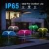 Hed8b58bb21ba47e6b72829b45c859b098 Solar Waterproof Fiber Optic Jellyfish Led Lights Plug-in Lawn Garden Decorative Lights