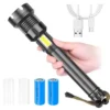 bdbe198f303b2d1afe6ed83e1d8a7f78 New XHP160+COB Red and White High-Intensity Torch; Long-Body XHP90 USB-Rechargeable High-Intensity Torch