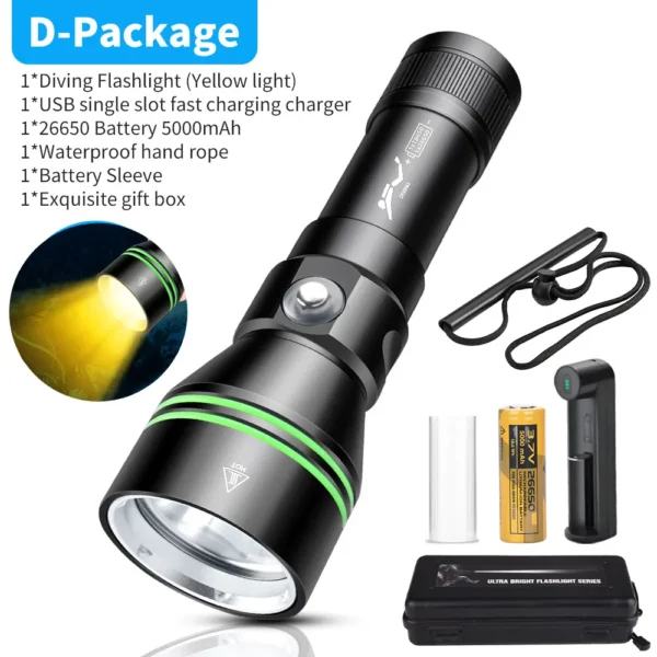 cbf5602cd0daacbdc1c9aaf68e8ec0f7 New P70.2 Diving Torch: High-intensity, long-range LED torch for beachcombing, night diving and emergency underwater lighting