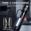 cc5f29af85852bf686b5c9f0d59b481d New White Laser LED Flashlight with Built-in Battery, RGB Side Light Strip, Magnets – Compact, Lightweight and Multifunctional High-Intensity Flashlight
