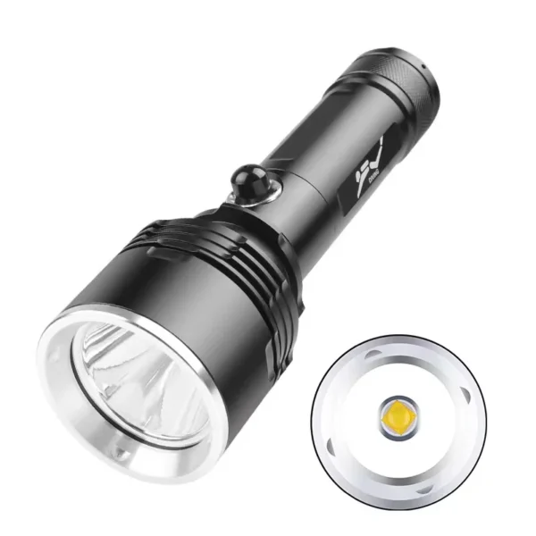 Cross-border XHP70 High-Intensity Diving Torch with Magnetic Switch, Yellow LED, Aluminium Alloy Diving and Offshore Torch
