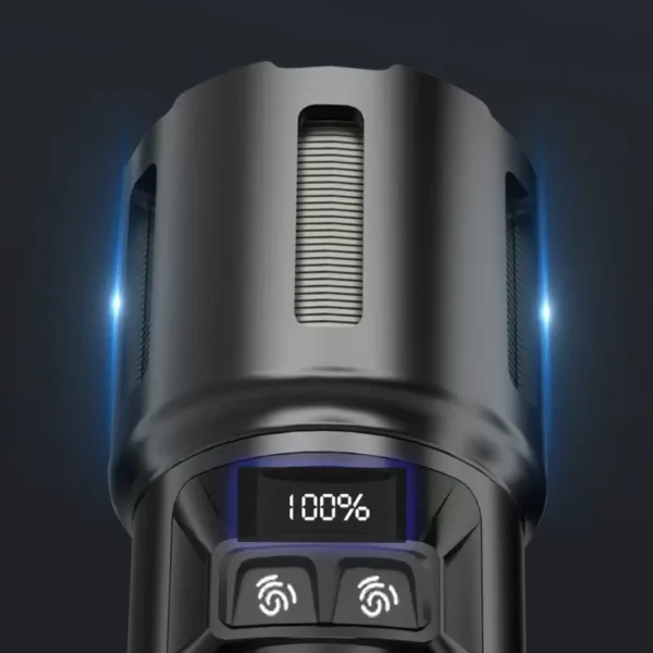 e4d140016a7f80a639c8ea597a941ef2 New Cross-Border Product: 30W LED Ultra-Bright Long-Range Multifunctional Digital Battery Level Display White Laser Detachable Camping Lamp