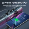 New digital-display white laser torch with a light-transmitting fluorescent strip, delivering a powerful beam for long-range use